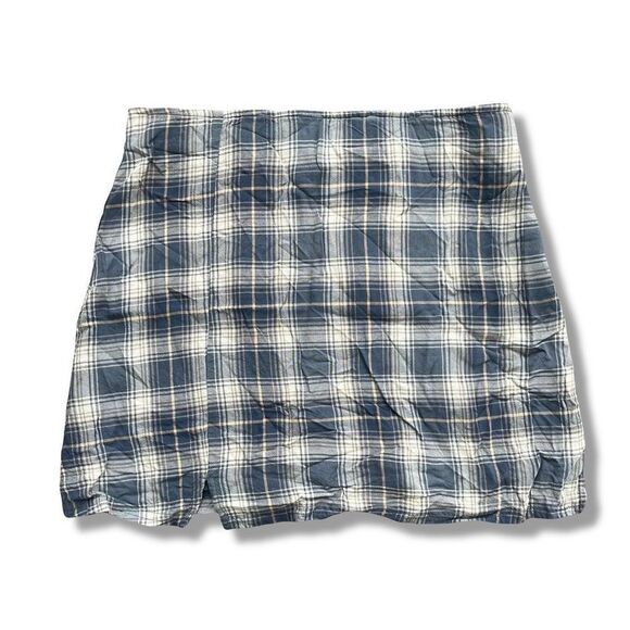 American Eagle Plaid Mini Skirt Size Small - Picture 1 of 7
